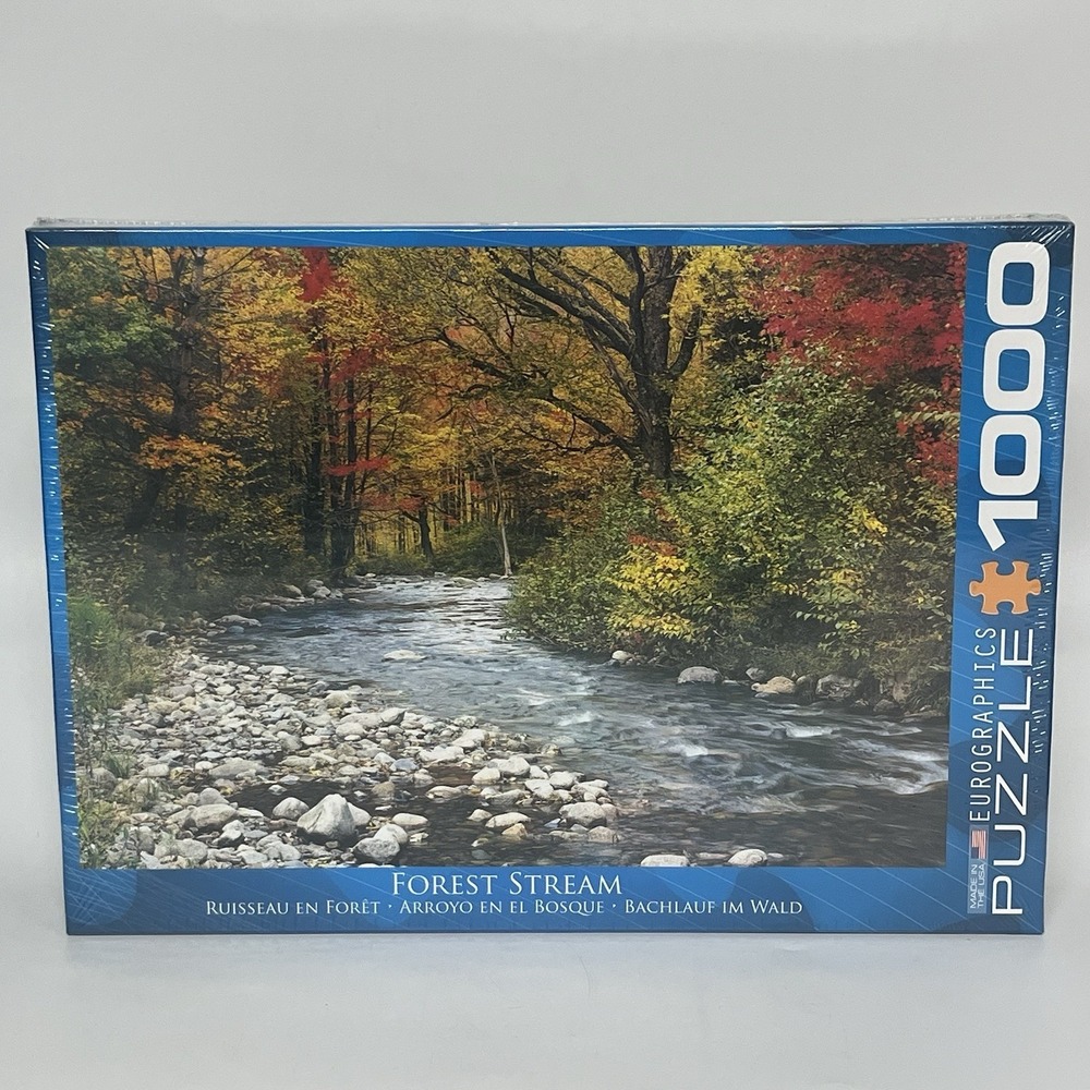 New ~ Eurographics Forest‎ Stream 1000 Piece Jigsaw Puzzle 19 1/4 x 26 5/8"